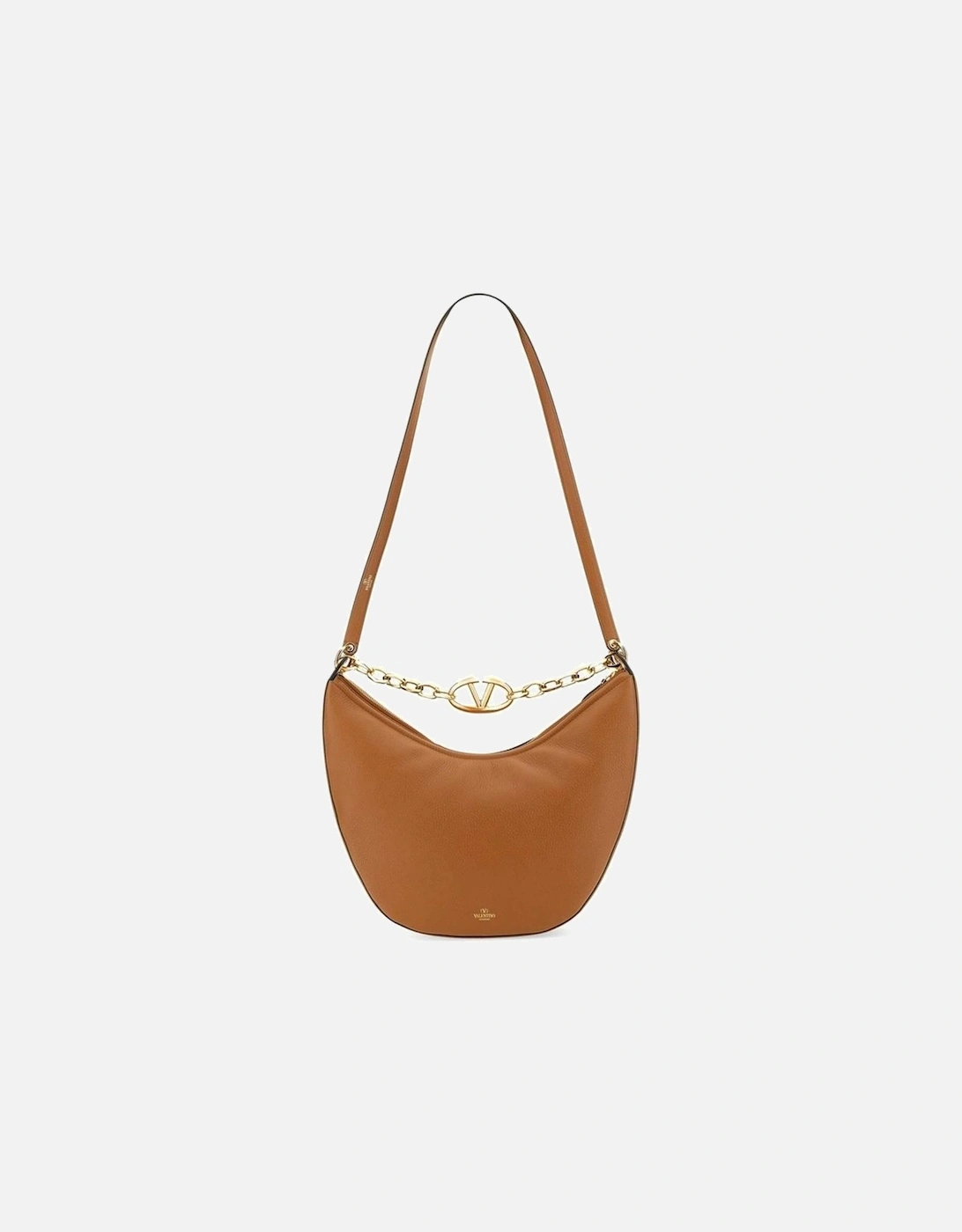 Stylish Leather Hobo Bag with Chain Detail Perfect for Everyday Women