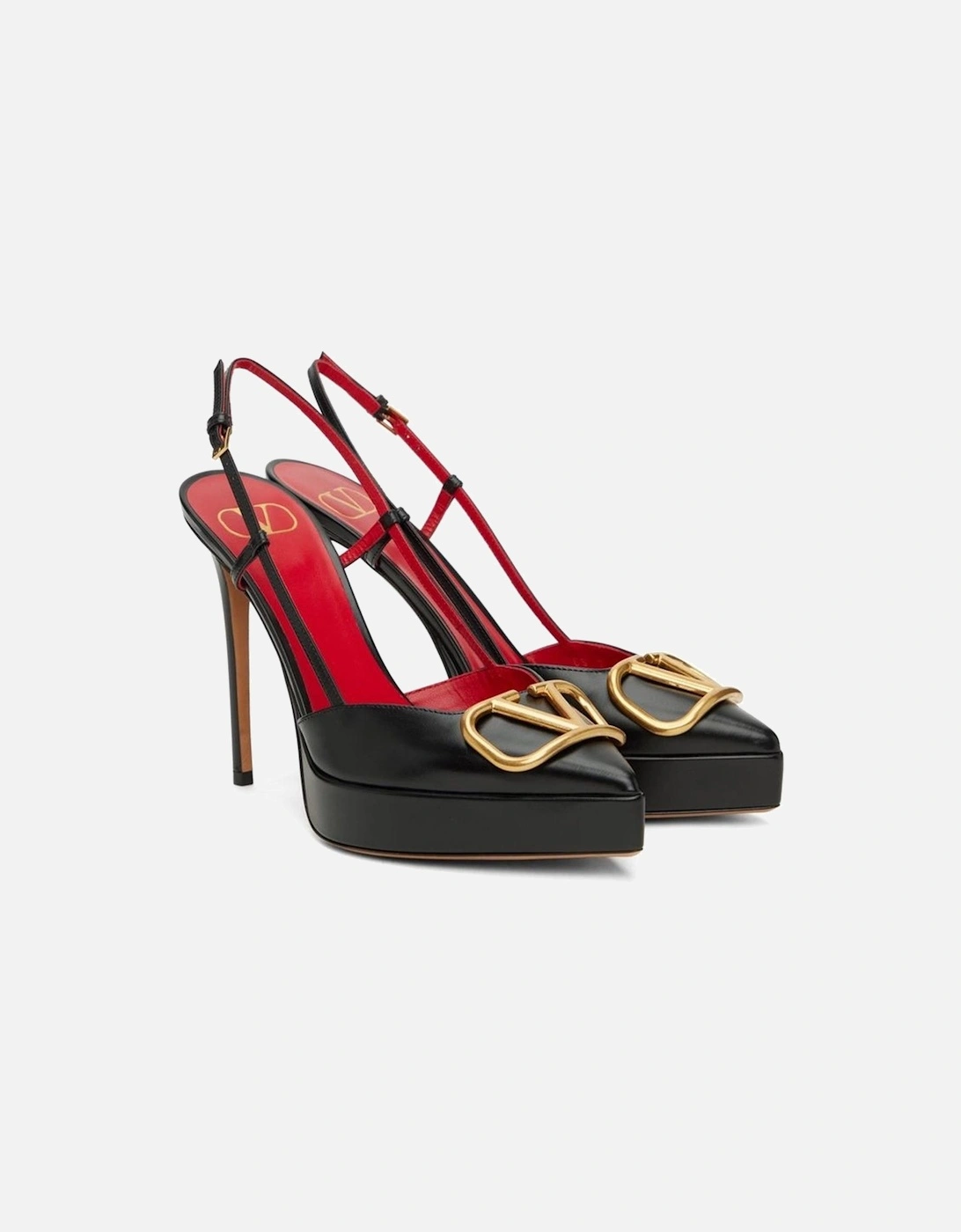Calf Leather Pointed Toe Stiletto Heels Women - Black Pumps
