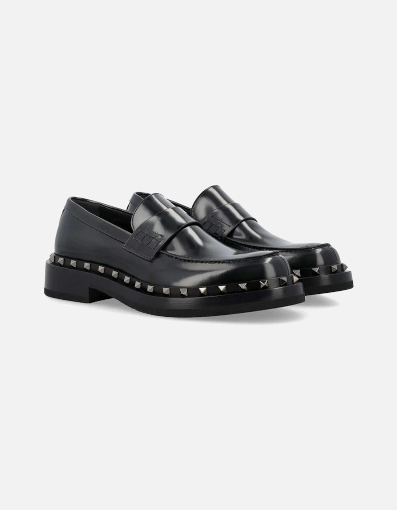Calf Leather Buckle-Fastening Ankle Strap Sandals Women - Black