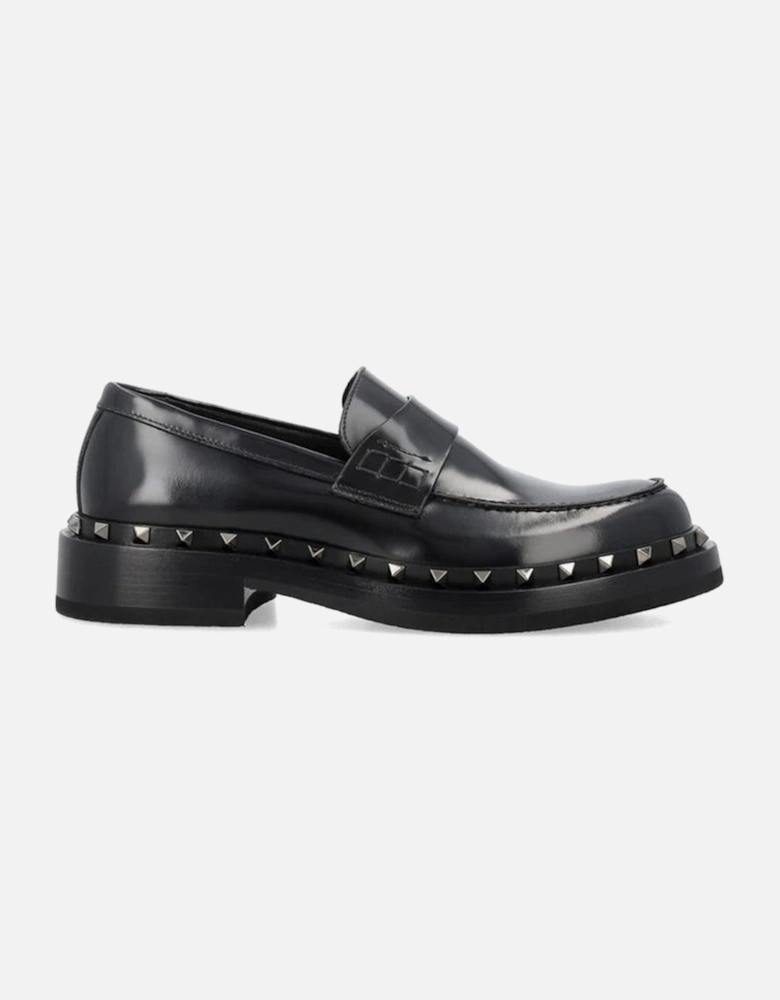 Calf Leather Buckle-Fastening Ankle Strap Sandals Women - Black