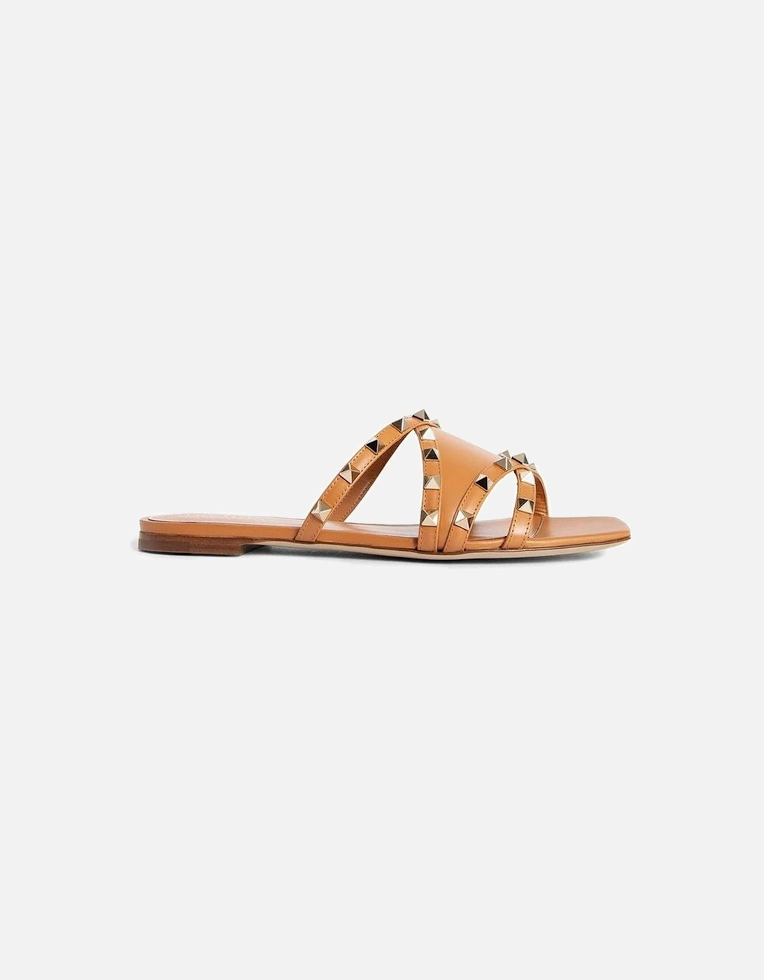 Calf Leather Square-Toe Slip-On Loafers Women - Brown Sandals, 5 of 4