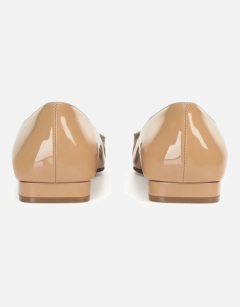 Patent Leather Square Toe Slip-On Loafers Women - Brown Shoes