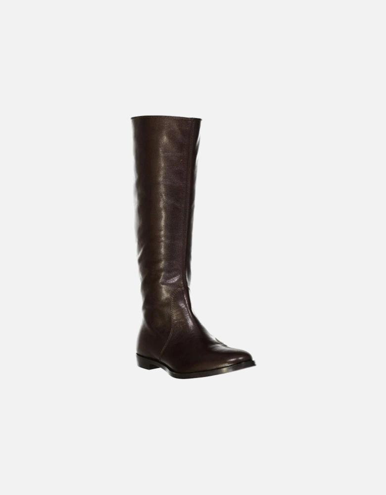 Calf Leather Slip-On Loafers Women - Brown Boots