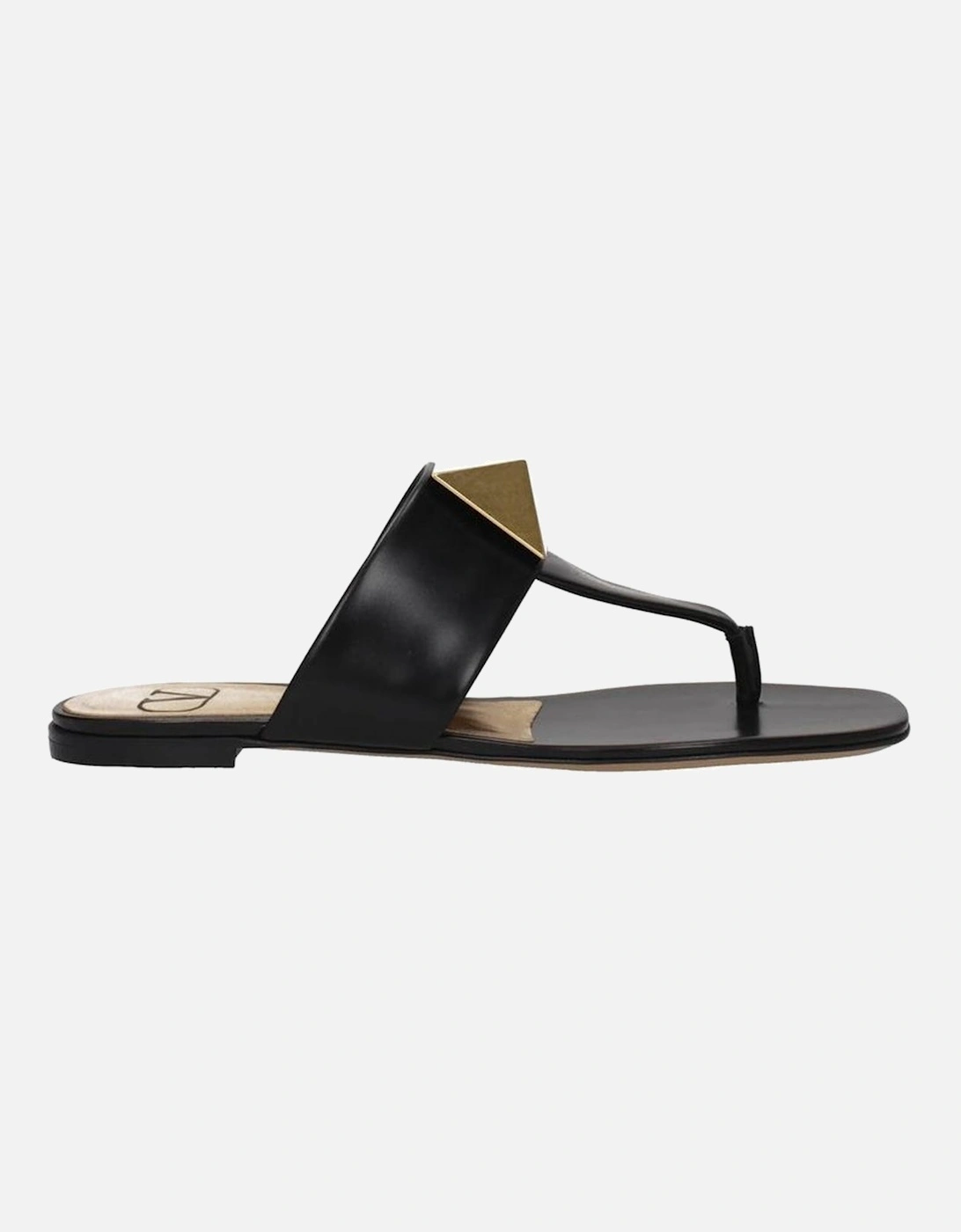 Calf Leather Open Toe Square Toe Sandals Women - Black, 5 of 4