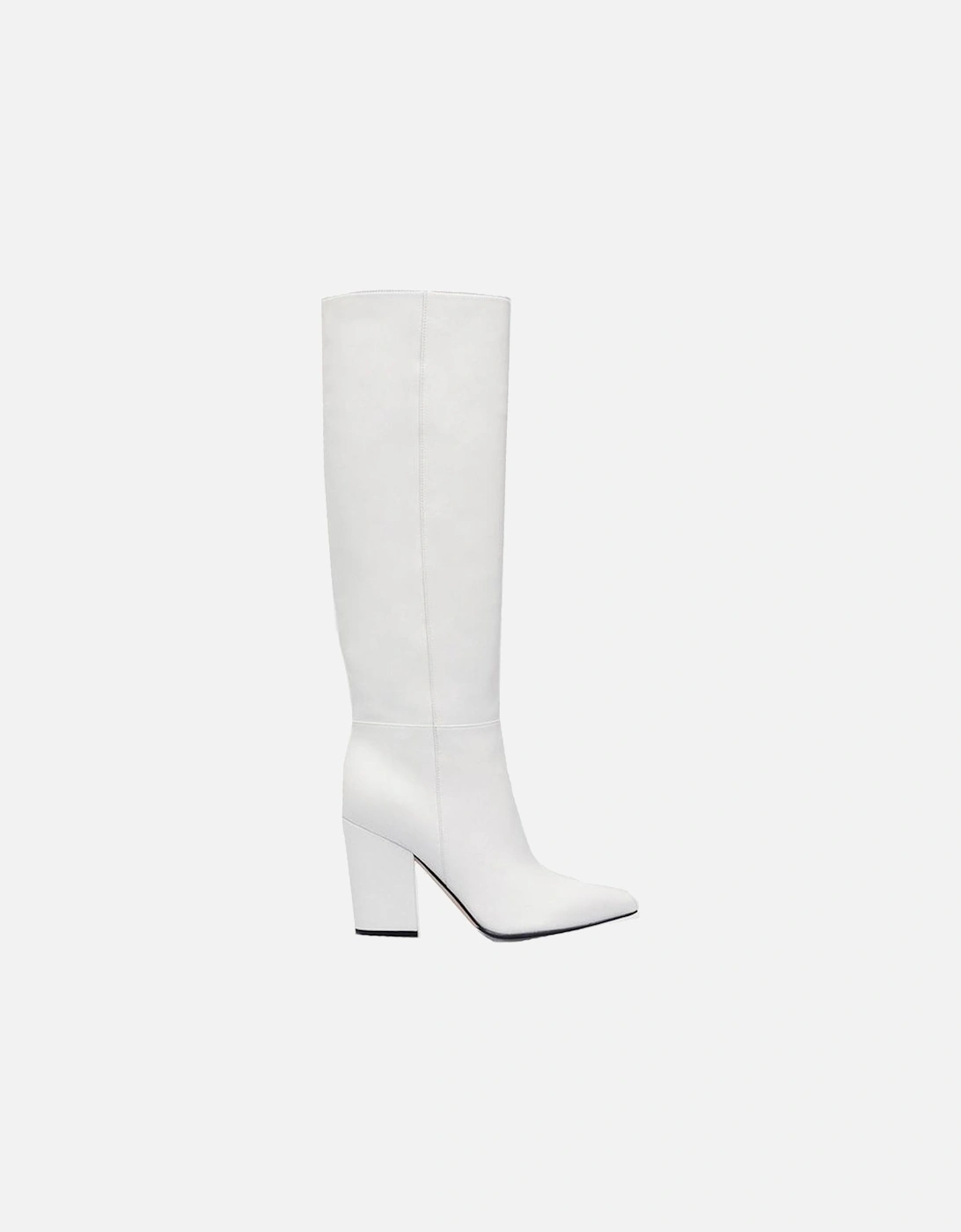 Pointed Toe Leather Ankle Boots Women - White, 4 of 3