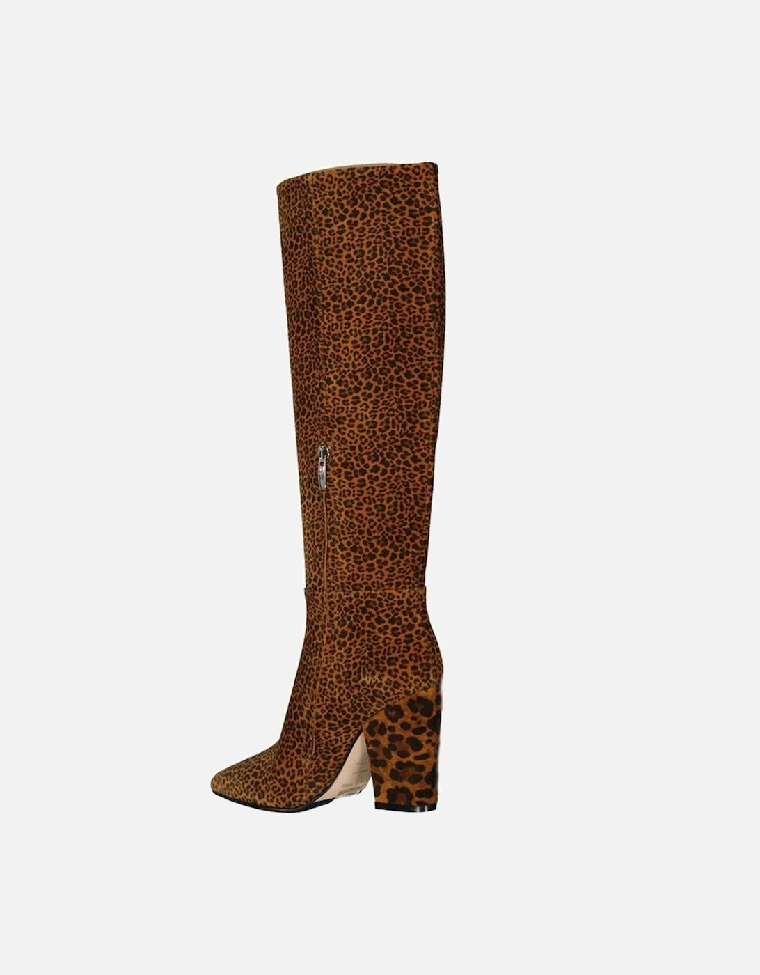 Pointed Toe Leather Ankle Boots with Side Zip Women - Brown