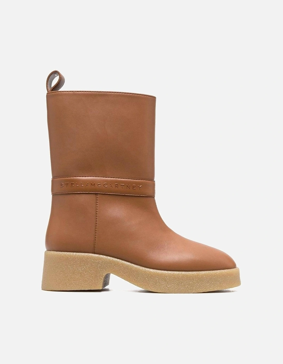 Rubber Sole Boots with Relief Logo Detail Women - Brown, 5 of 4