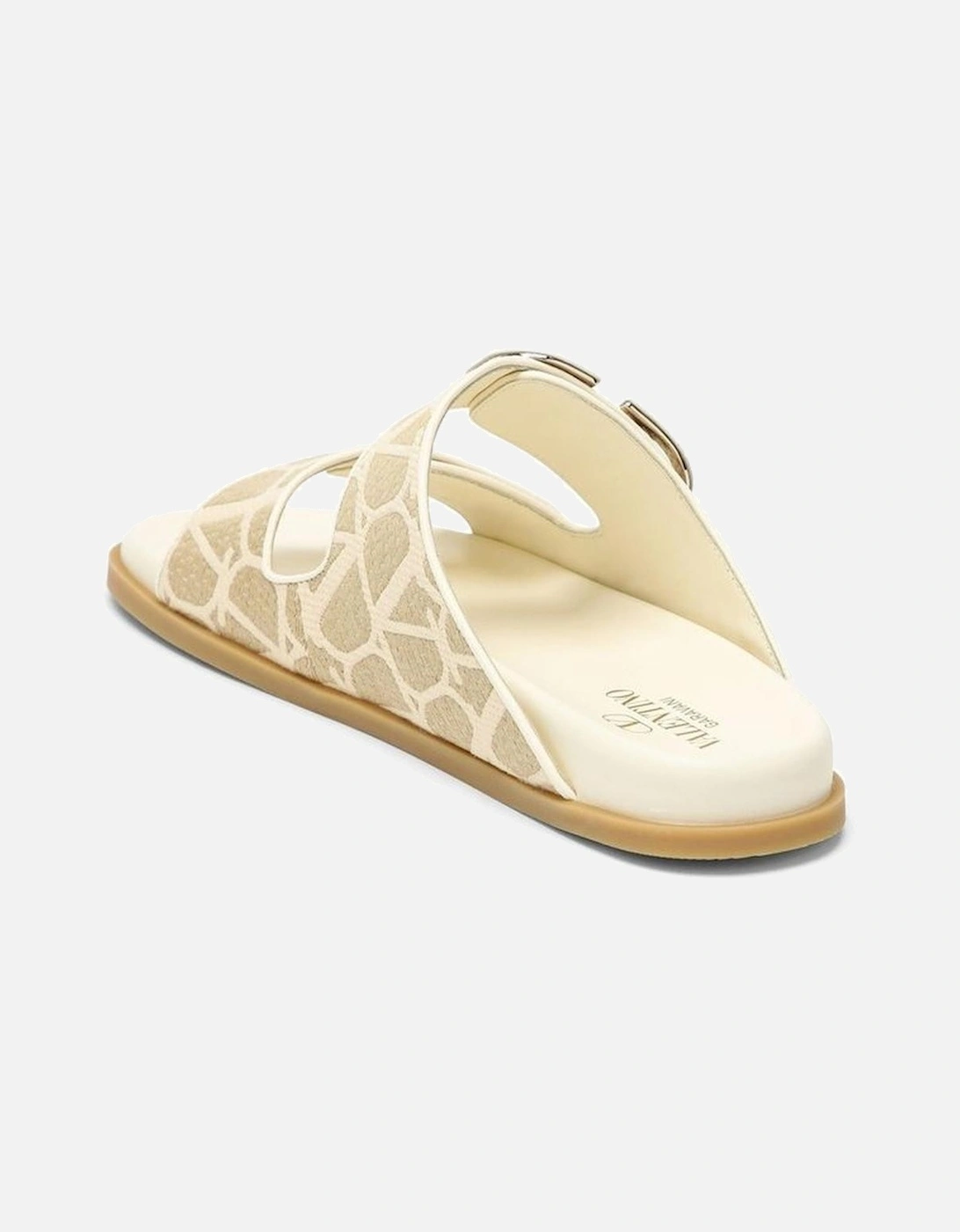 Monogram Slip-On Leather Insole Shoes Women - Bicolor Sandals