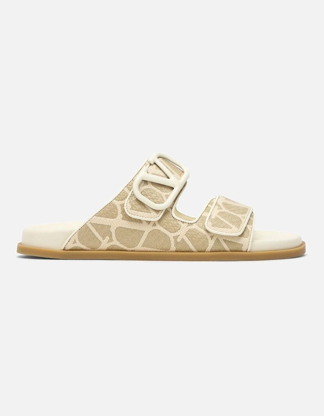 Monogram Slip-On Leather Insole Shoes Women - Bicolor Sandals, 5 of 4
