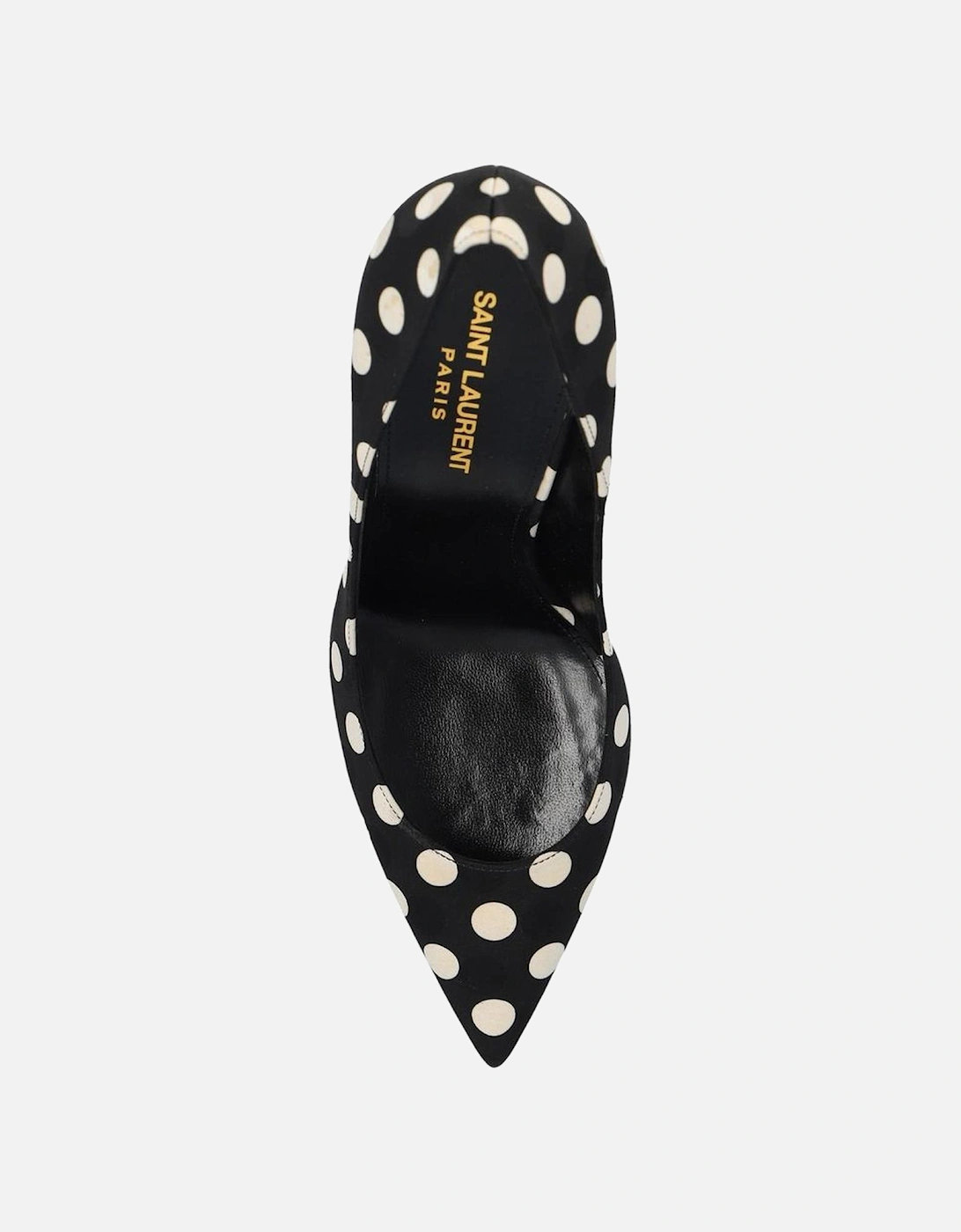 Silk Pointed Toe Heels with Contrast Detail Women - Black Pumps