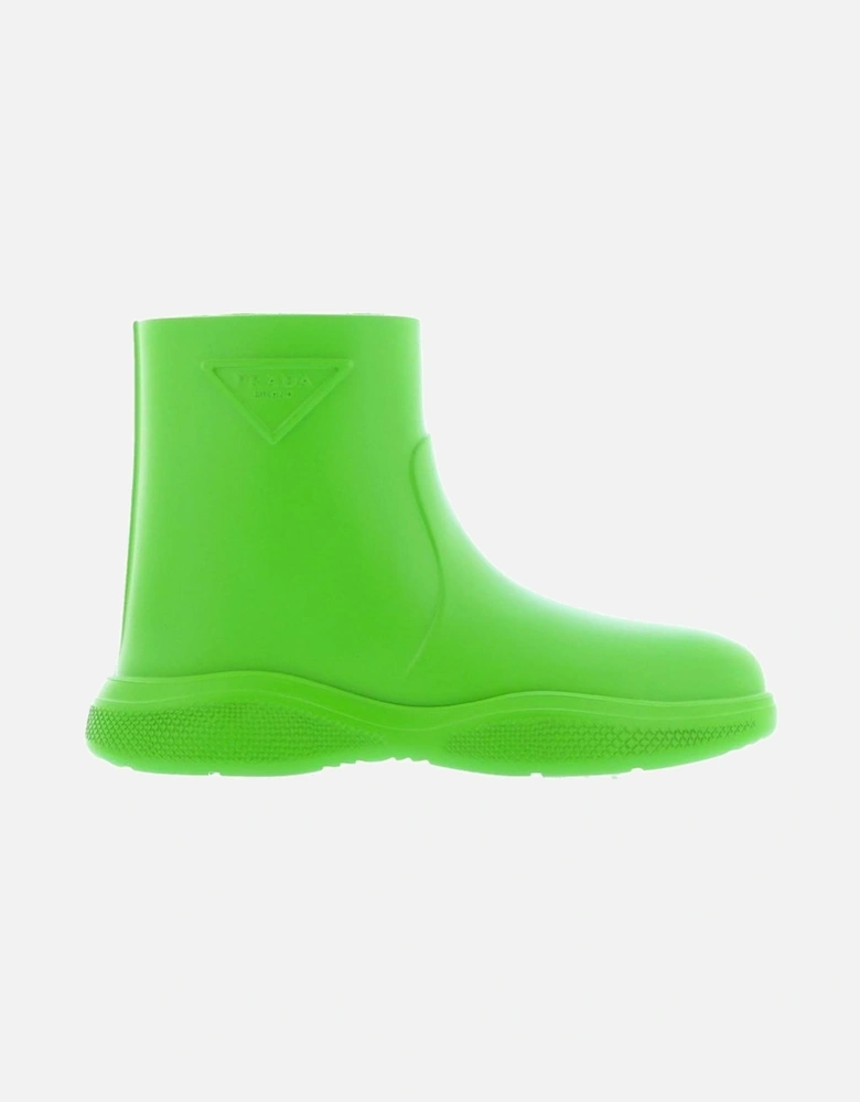 Rubber Slip-On Sandals with Relief Logo Women - Green Boots