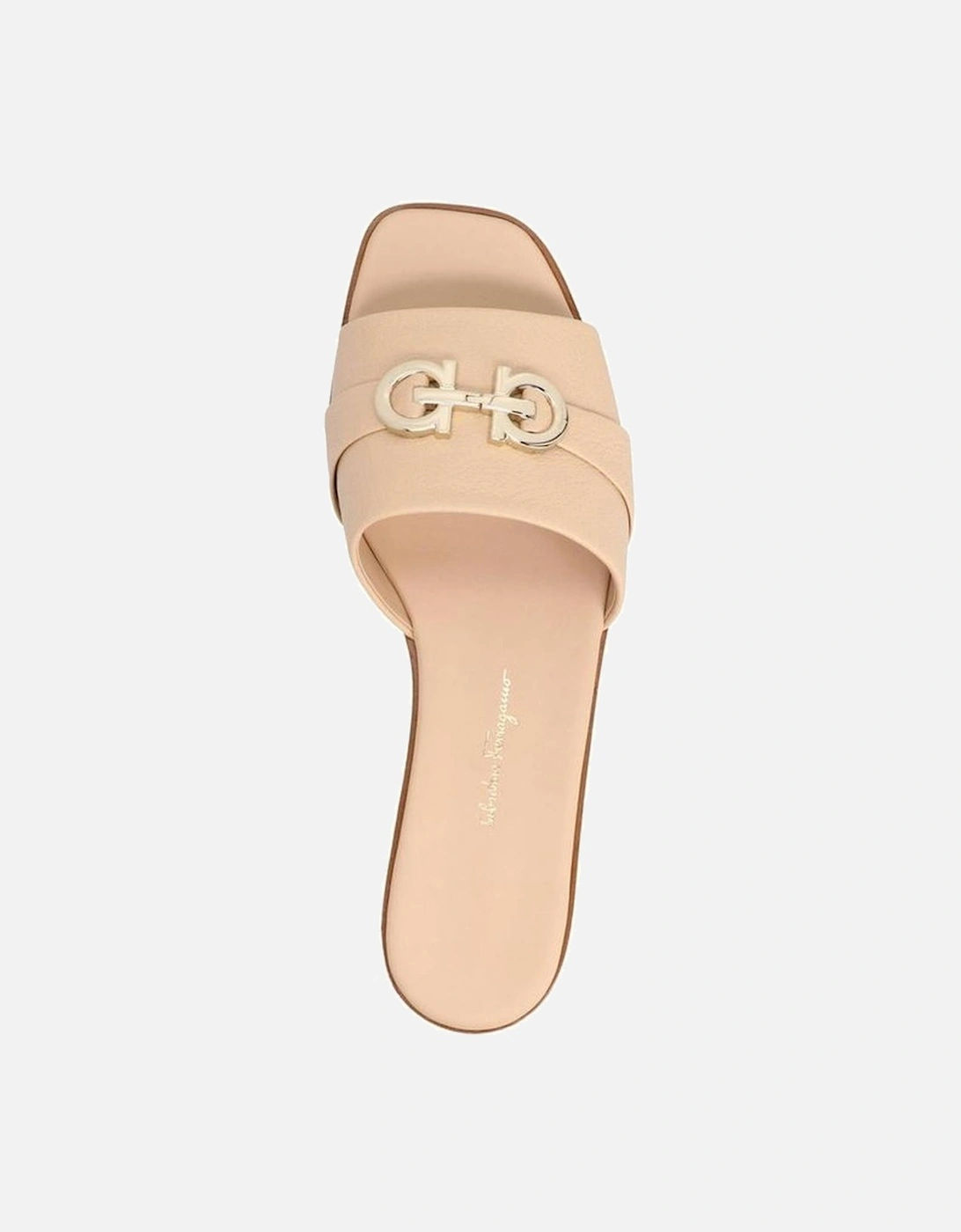 Calf Leather Open Toe Sandals Women - Beige