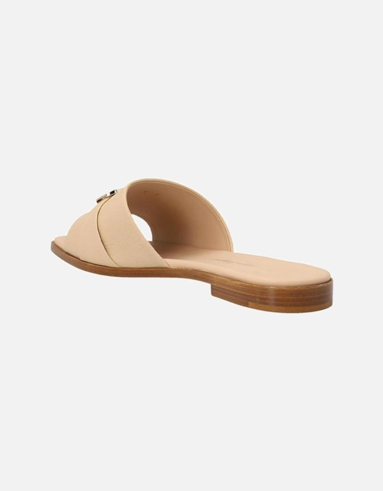 Calf Leather Open Toe Sandals Women - Beige