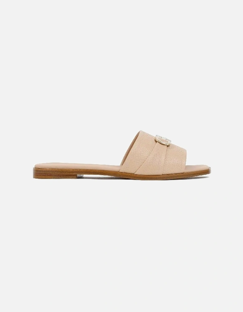 Calf Leather Open Toe Sandals Women - Beige