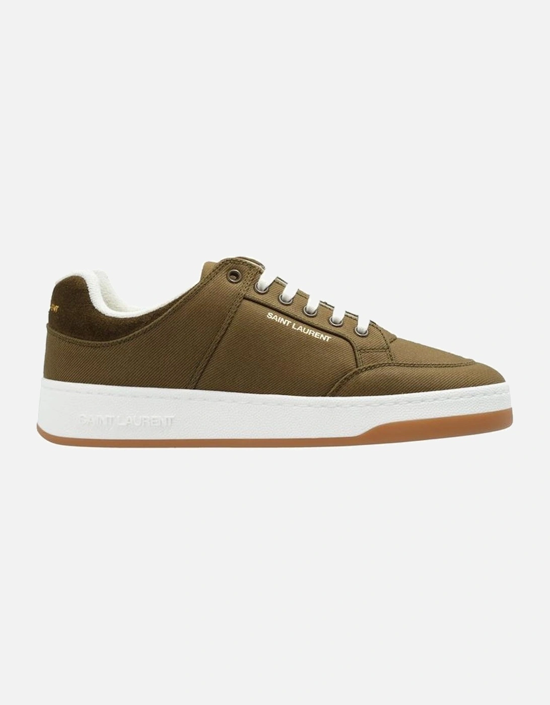 Round Toe Lace-Up Sneakers with Side Logo Detail Women - Green, 5 of 4