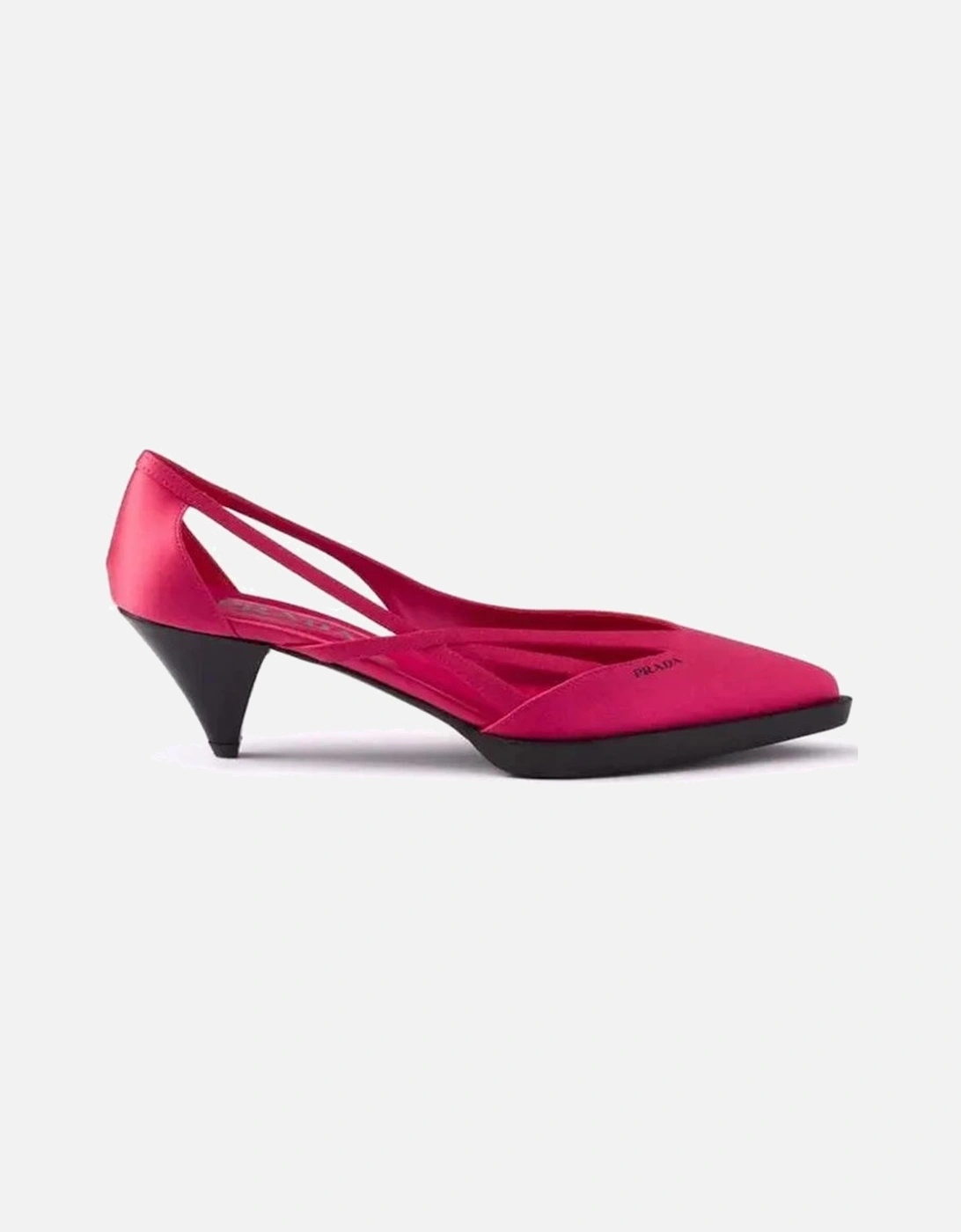 Silk Pointed Toe Cut-Out Slip-On Heels Women - Multicolor Pumps, 5 of 4