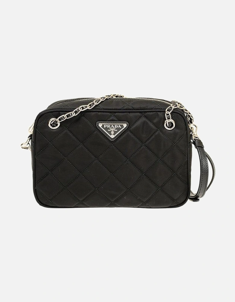 Quilted Camera Bag with Chain Strap for Everyday Essentials Women -
