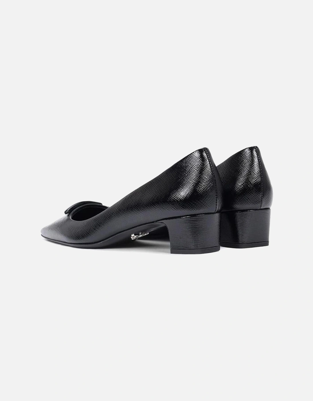 Patent Leather Square Toe Heels Women - Black Pumps
