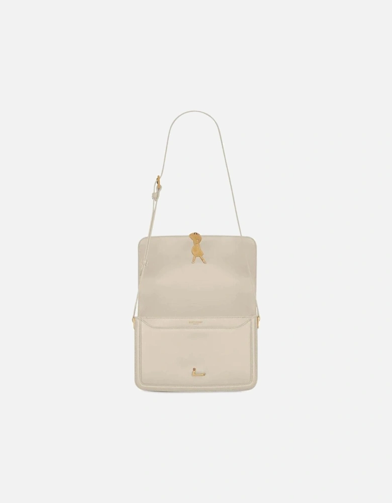 Refined Leather Shoulder Bag Elegant Carryall Fashionable Handbag