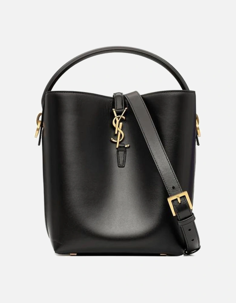 Leather Top Handle Bucket Bag with Adjustable Shoulder Strap Women -