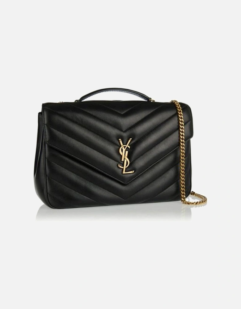 Elegant Quilted Leather Top Handle Shoulder Bag with Chain Strap Women