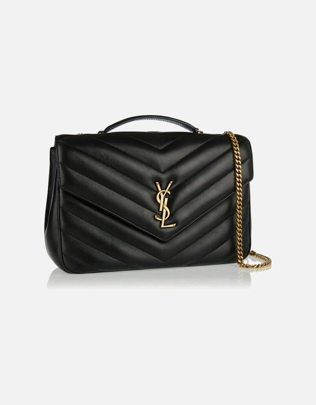 Elegant Quilted Leather Top Handle Shoulder Bag with Chain Strap Women