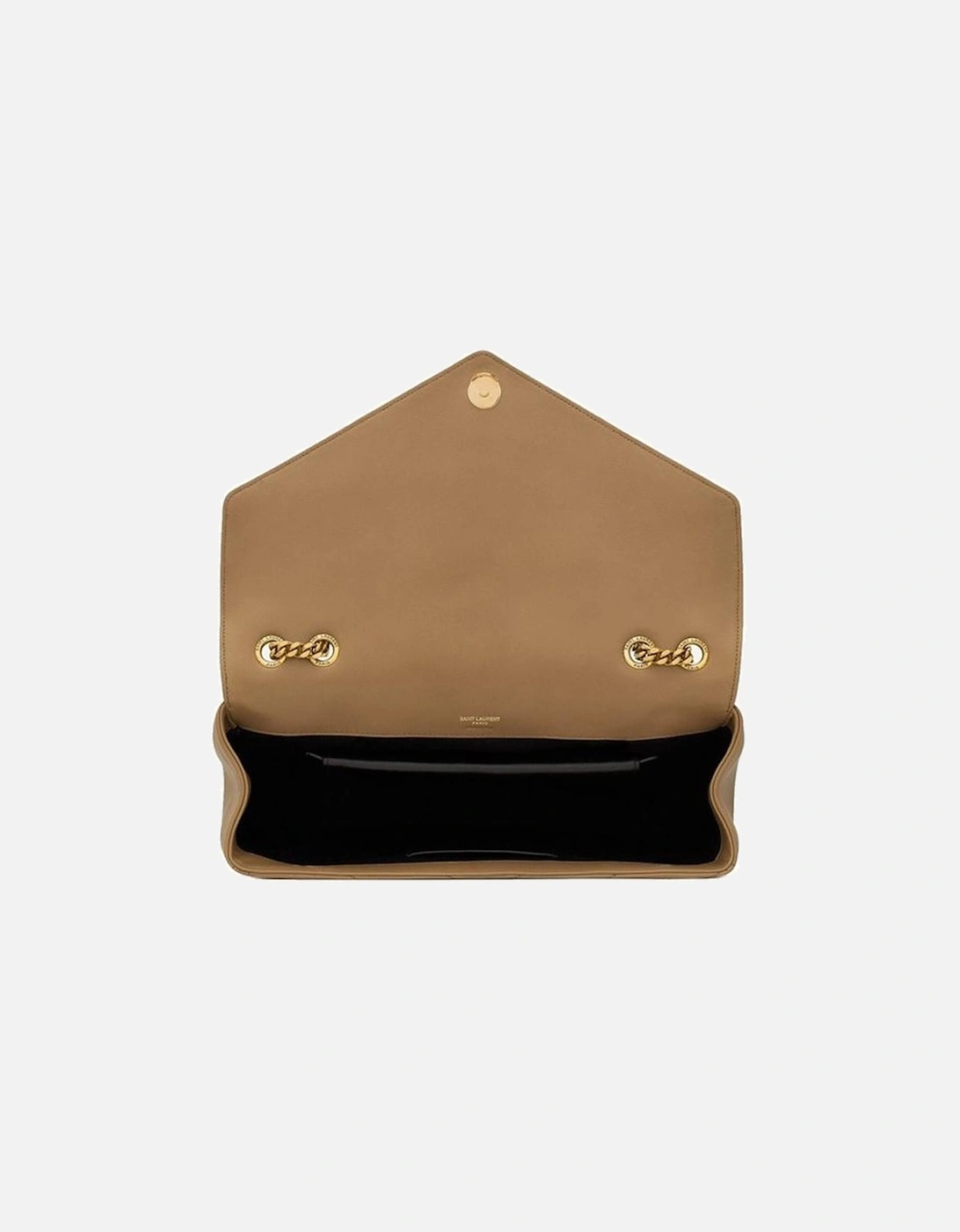 Elegant Shoulder Bag with Chain Strap Chevron Detailing and Classic