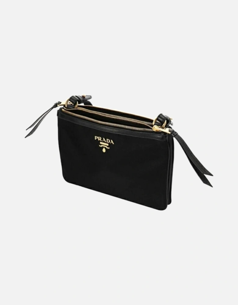 Elegant Shoulder Bag with Adjustable Strap & Zip Closure Women - Black