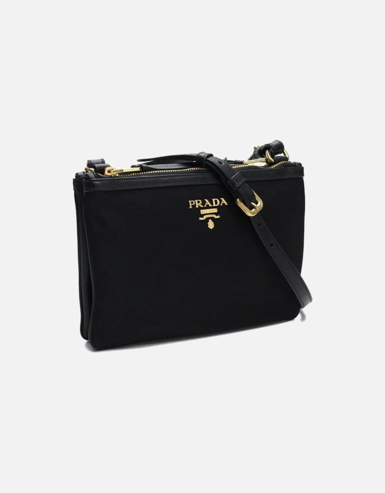 Elegant Shoulder Bag with Adjustable Strap & Zip Closure Women - Black