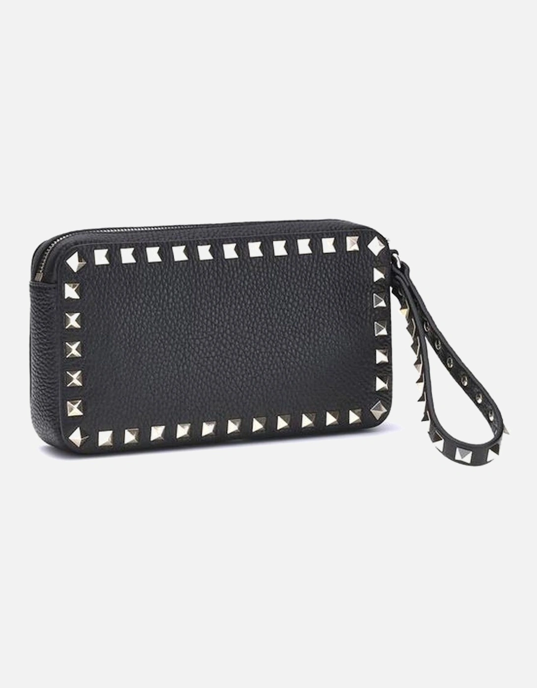 Rockstud Calf Leather Pochette Women - Black Miscellaneous Jewelry