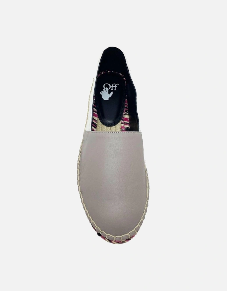 Calf Leather Canvas Detail Sneakers Women - Beige Shoes
