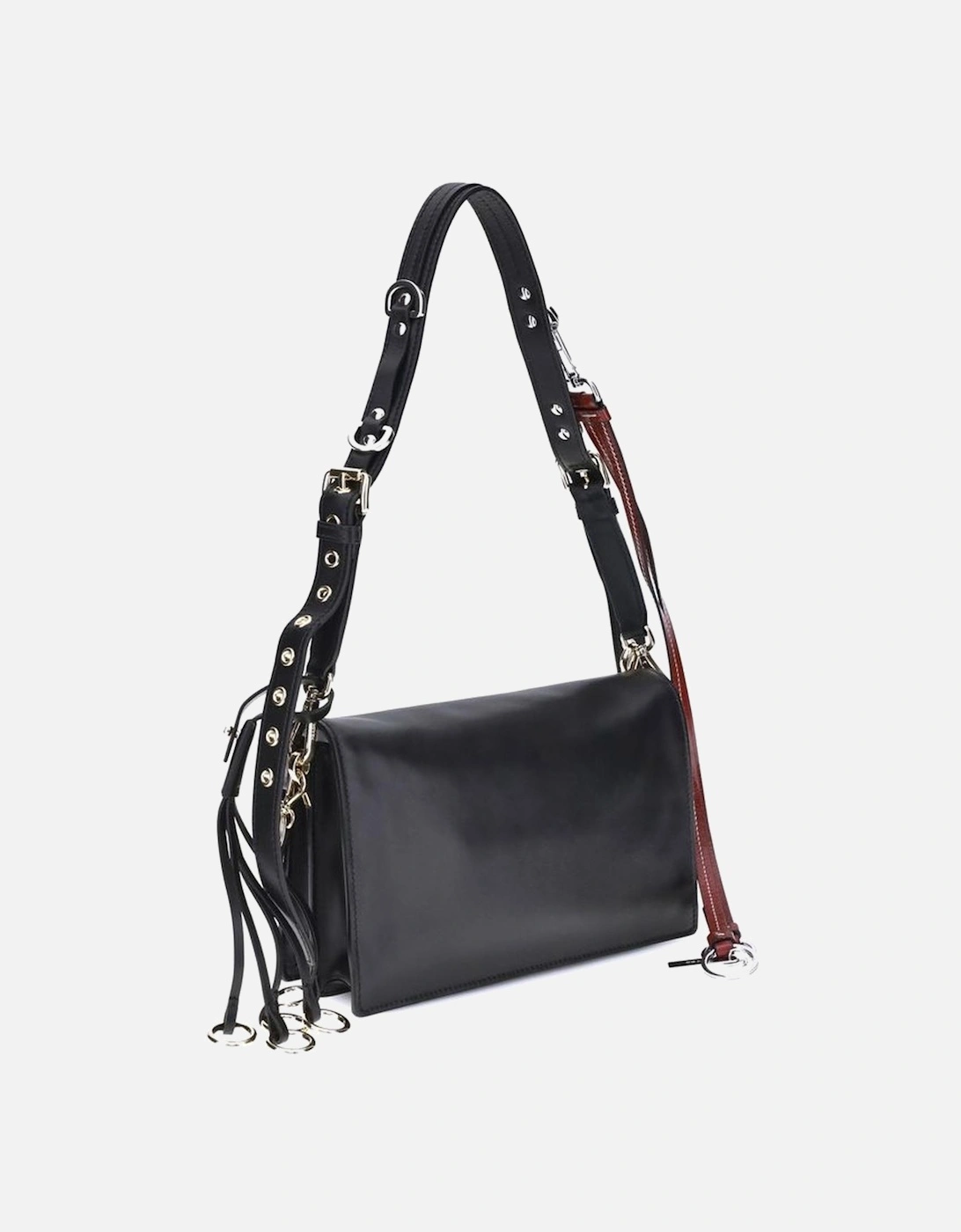 Soft Sound Small Leather Shoulder Bag Women - Black