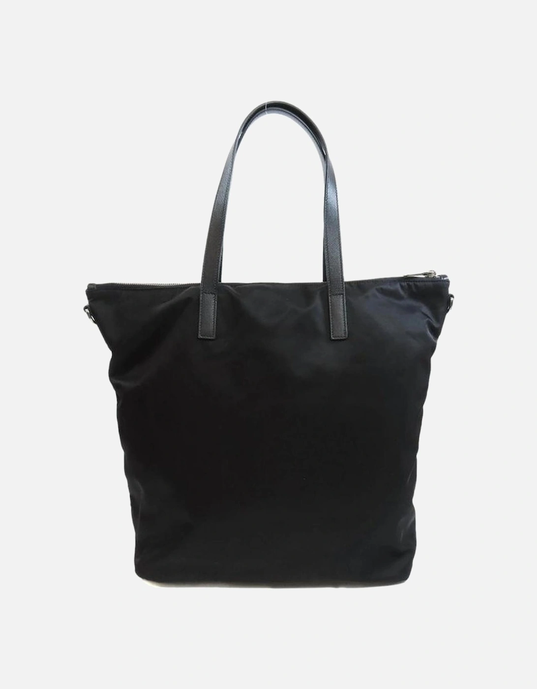 Versatile Zip Closure Tote Bag with Adjustable Strap Women - Black