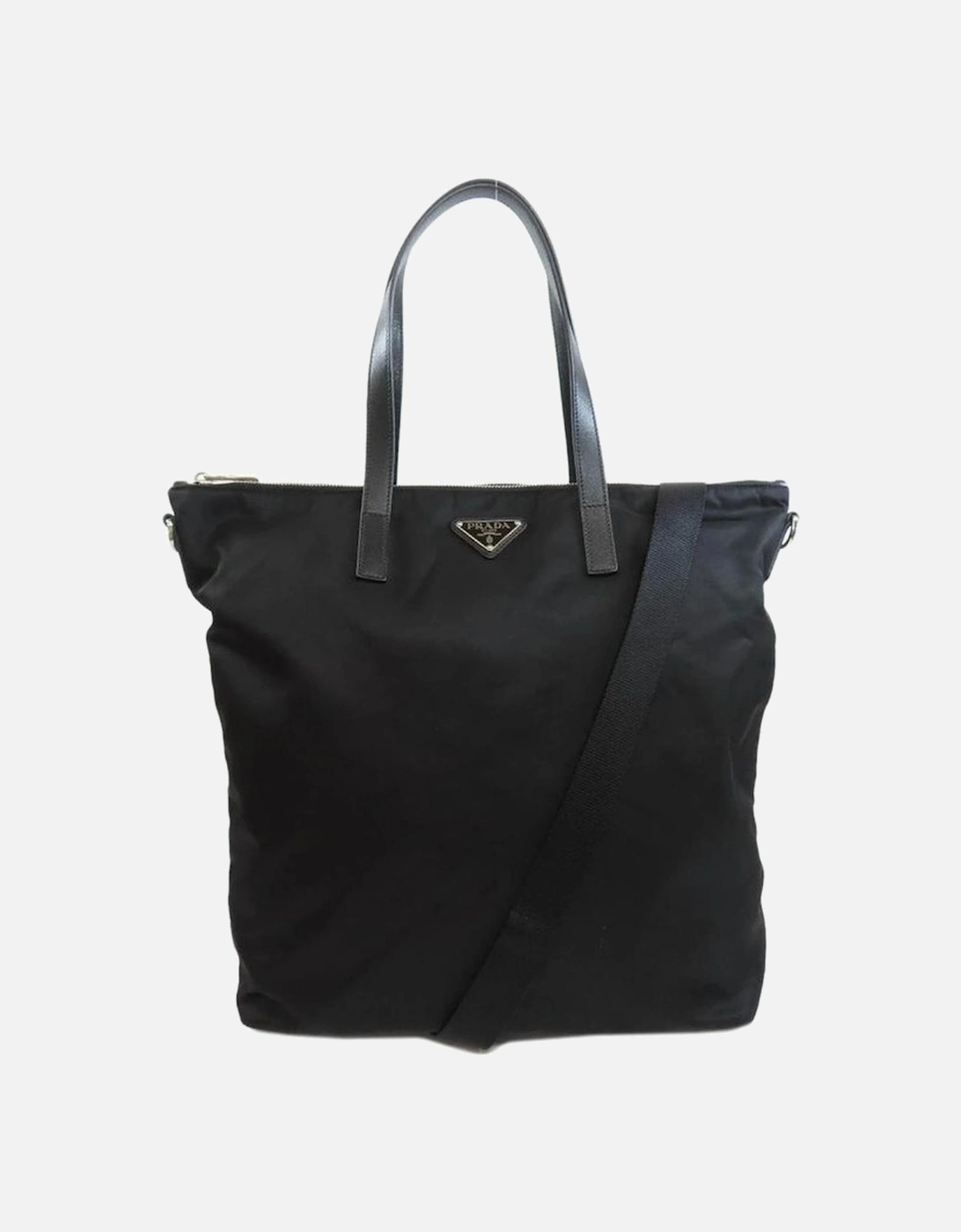 Versatile Zip Closure Tote Bag with Adjustable Strap Women - Black, 5 of 4