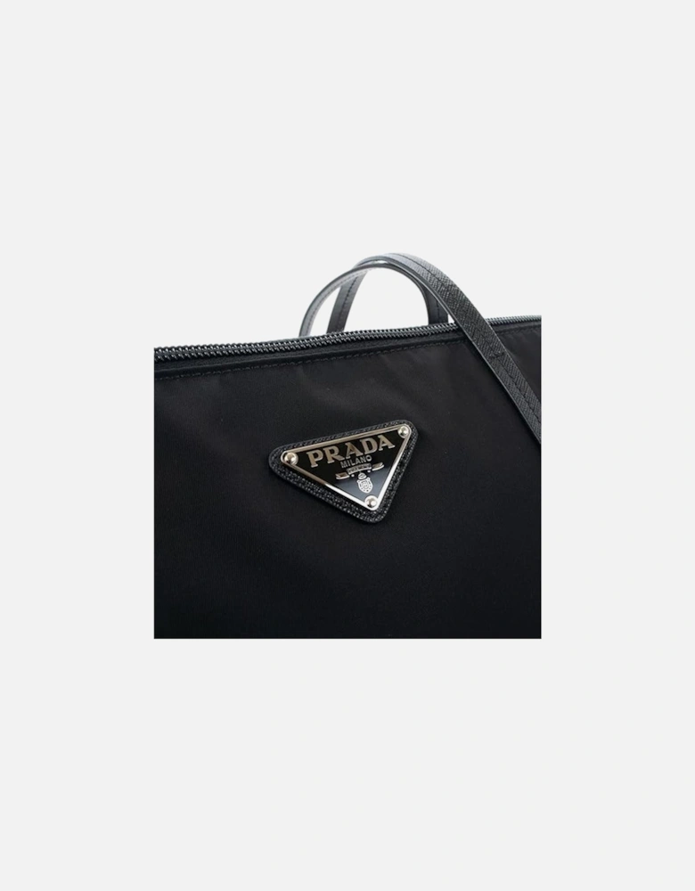 Versatile Zip Closure Tote Bag with Adjustable Strap Women - Black