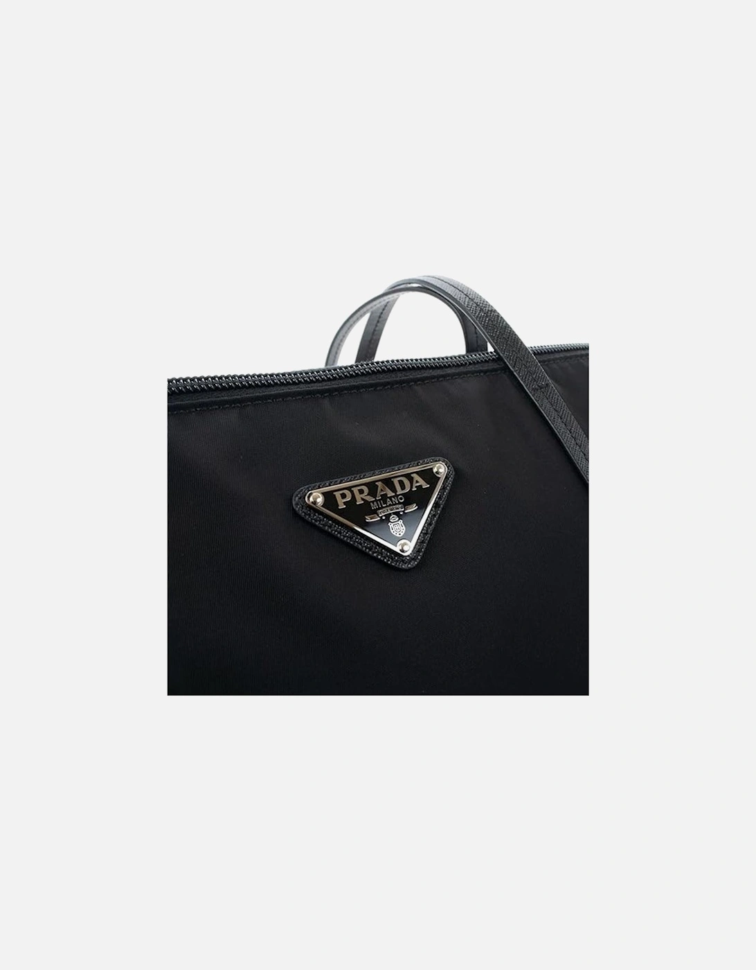 Versatile Zip Closure Tote Bag with Adjustable Strap Women - Black