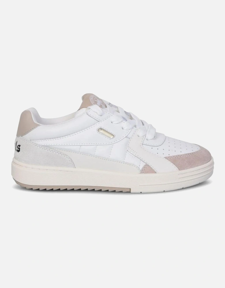Calf Leather Perforated Lace-Up Sneakers Women - White