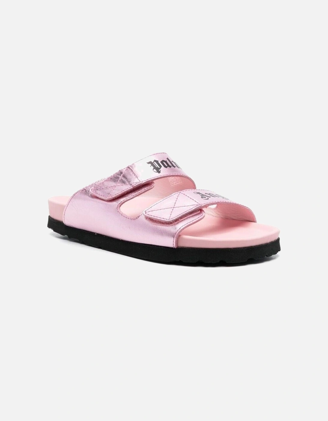 Calf Leather Slip-On Shoes with Velcro Strap Women - Multicolor