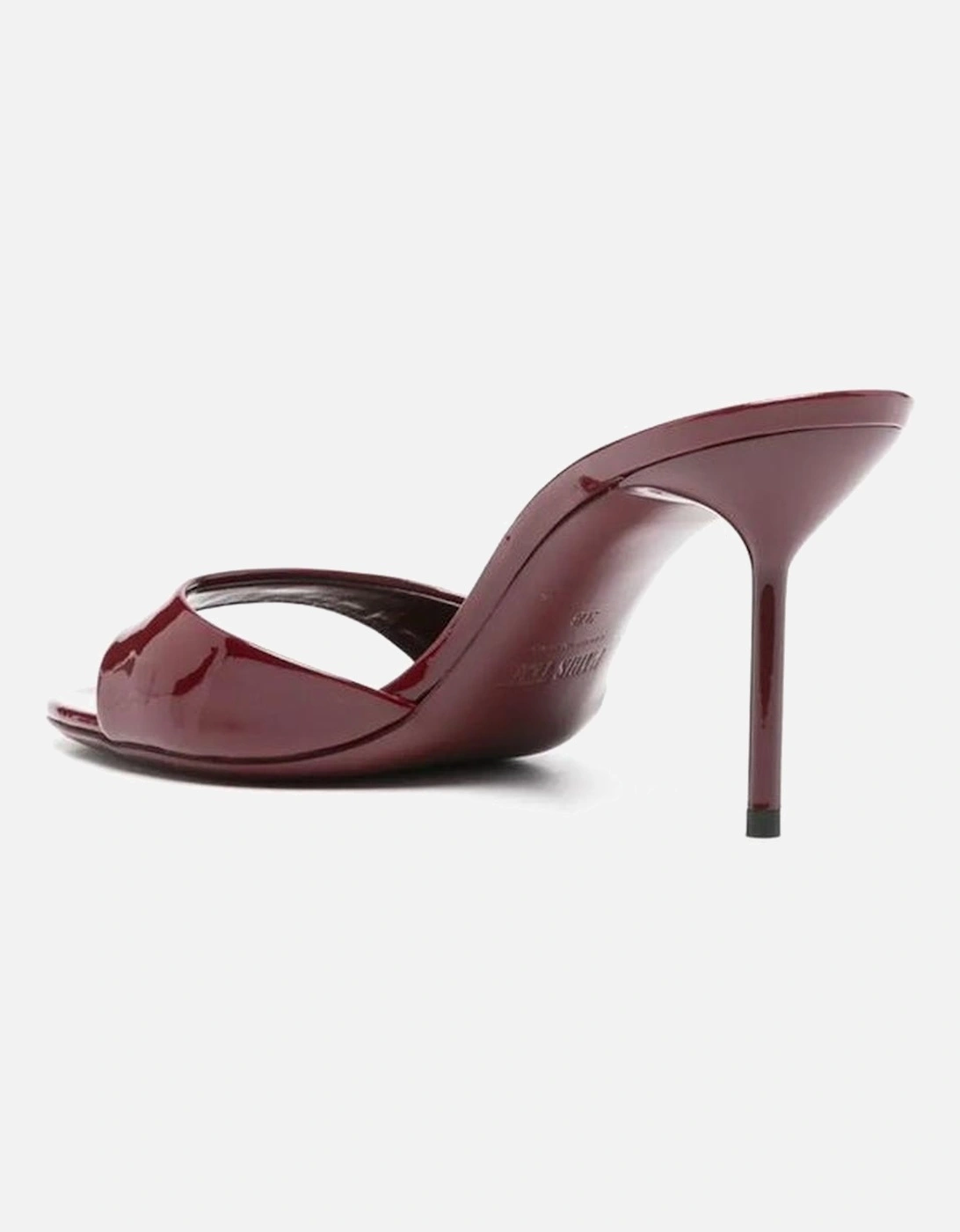 Patent Leather Open Toe Slip-On Heels Women - Red Sandals