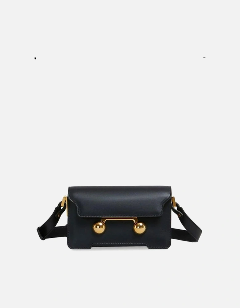 Stylish Rectangular Bag with Adjustable Strap and Turn Lock Closure