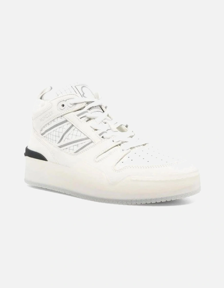 Calf Leather Perforated Lace-Up Sneakers Women - White