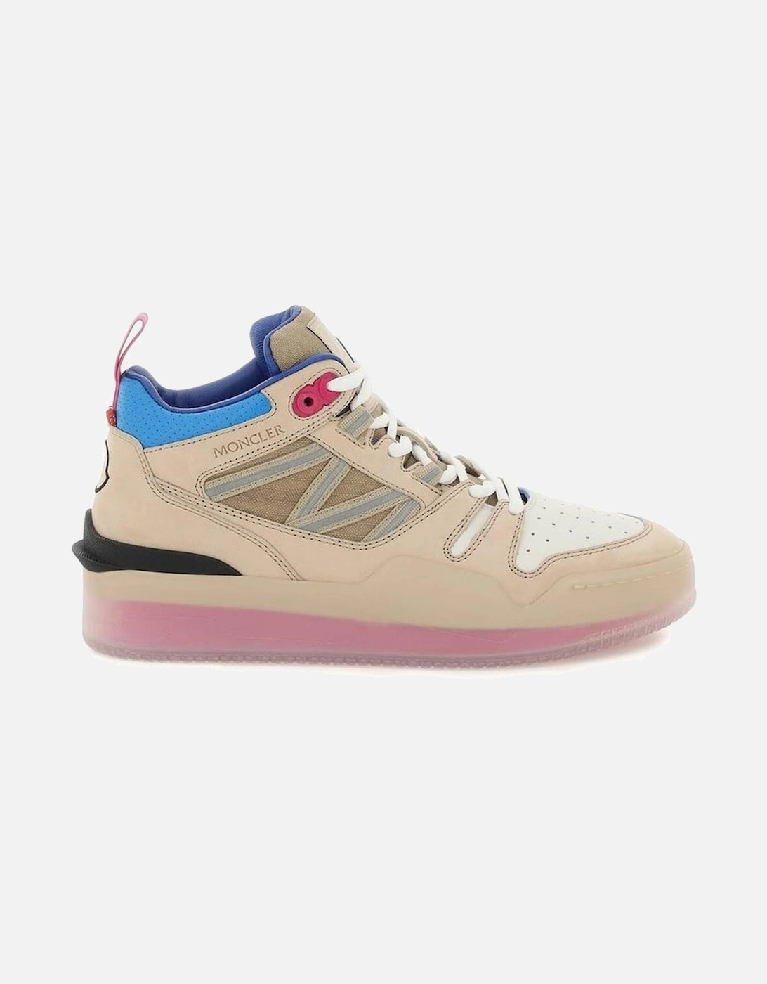 High-Top Leather Lace-Up Sneakers Women - Beige, 5 of 4