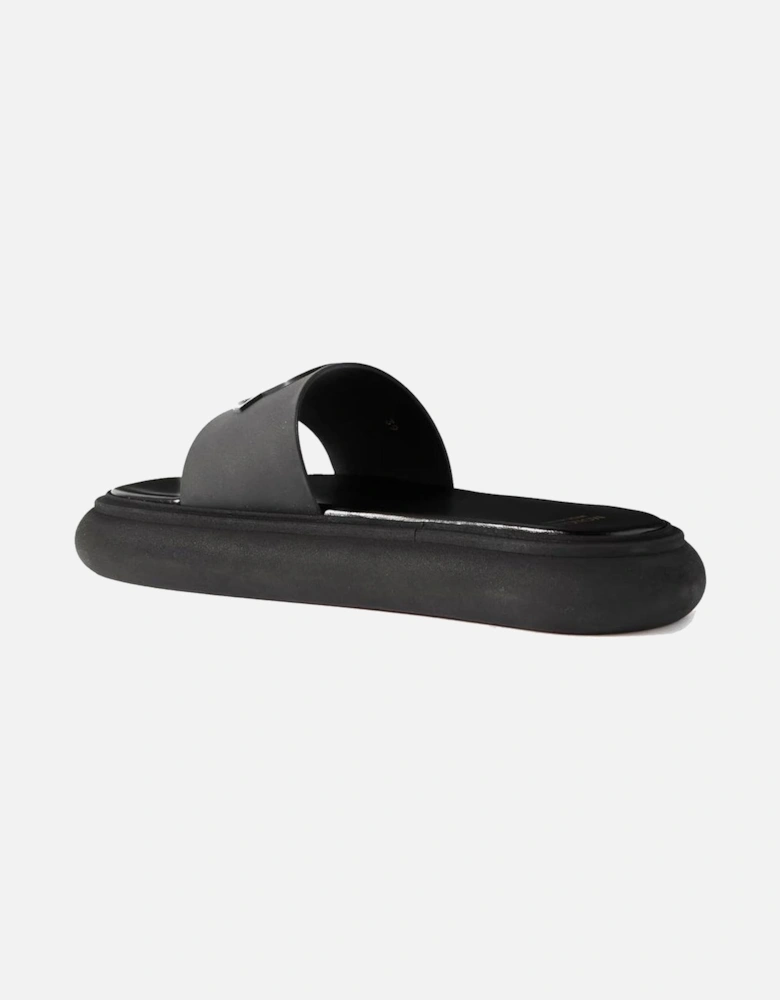 Rubber Sole Leather Insole Sandals Women - Black Shoes