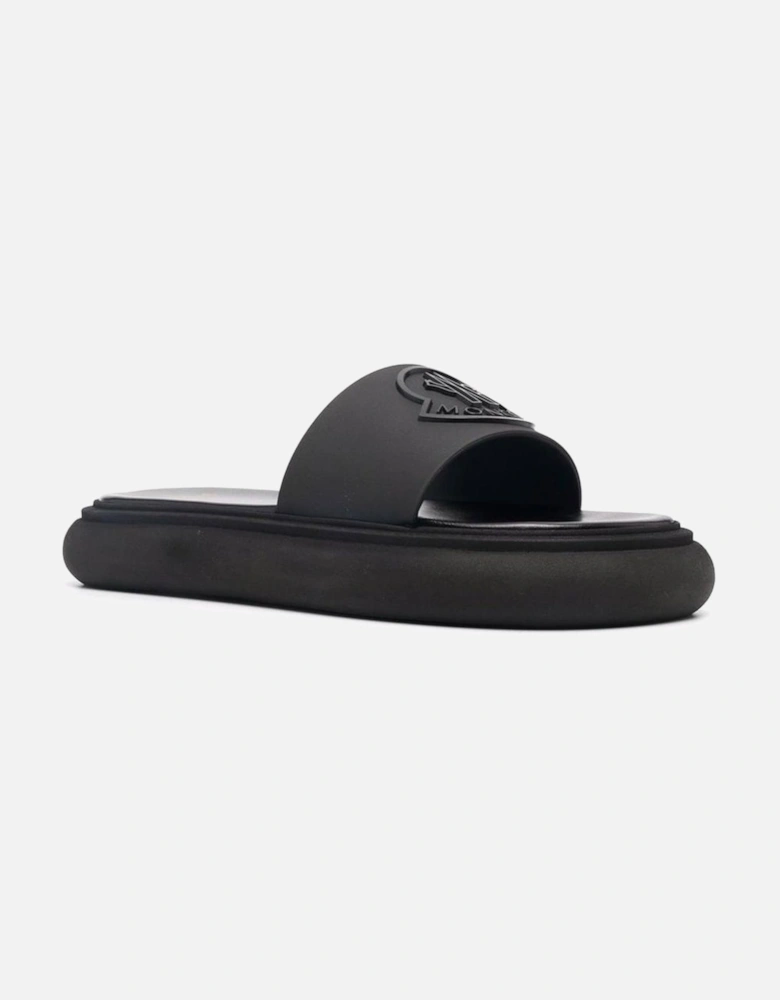 Rubber Sole Leather Insole Sandals Women - Black Shoes