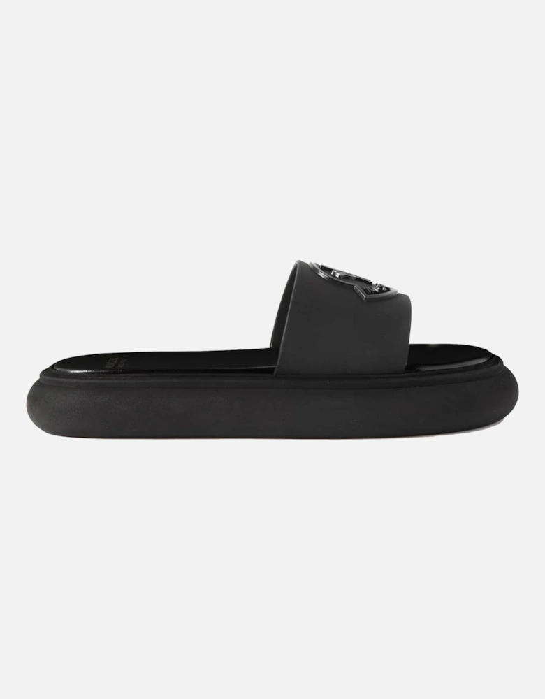 Rubber Sole Leather Insole Sandals Women - Black Shoes