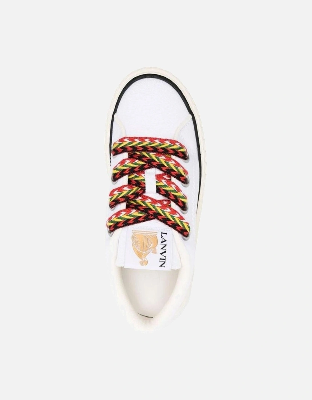 Cotton Sneakers with Leather Insole and Rubber Sole Women - White