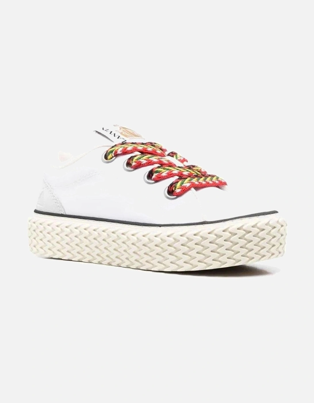 Cotton Sneakers with Leather Insole and Rubber Sole Women - White