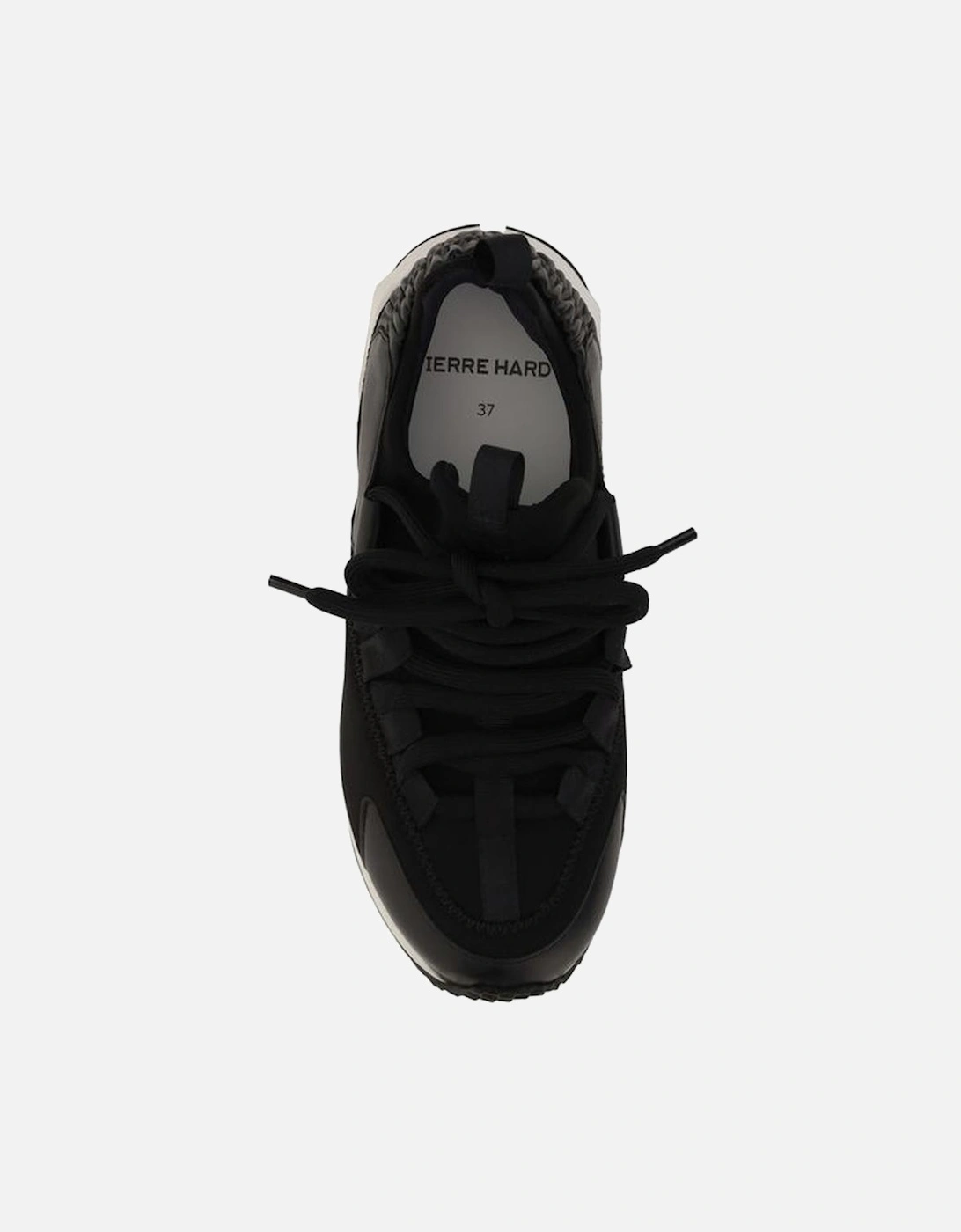 Trek Cosmetic Lace-Up Sneakers with Monogram Heel Women - Black