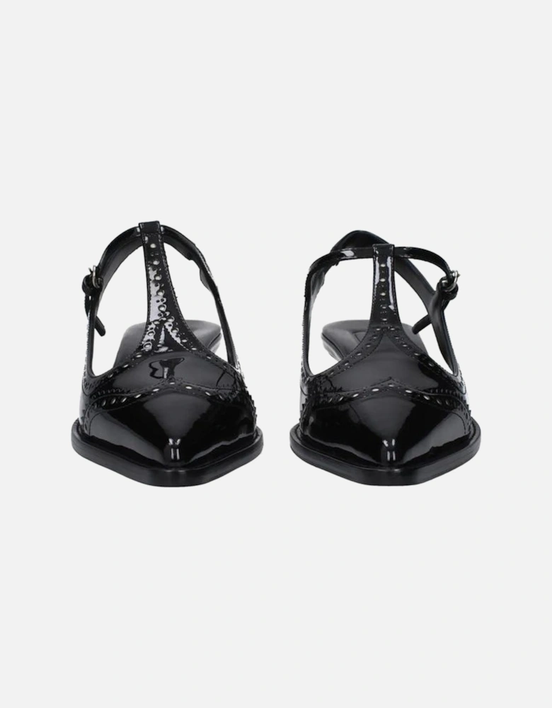 Patent Leather Pointed Toe Heels Women - Black Pumps