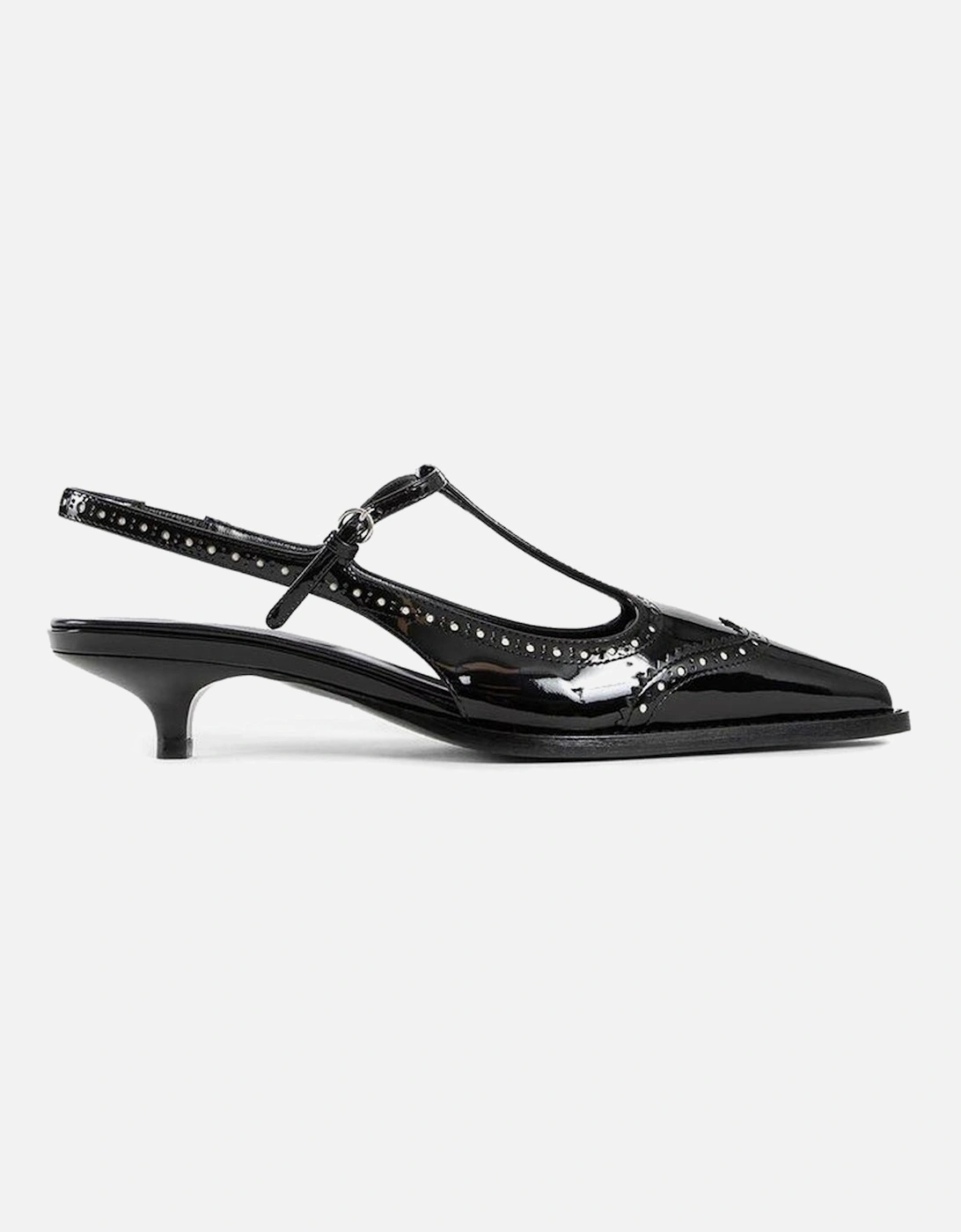 Patent Leather Pointed Toe Heels Women - Black Pumps, 5 of 4